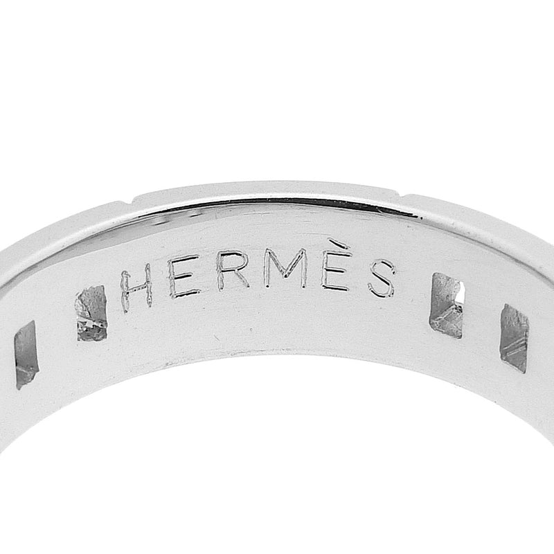 [HERMES] Hermes 
 Hercules No. 12.5 Ring
 18KWhite Gold Approximately 7.0g Hercules Ladies A Rank