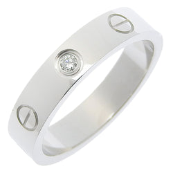 [CARTIER] CARTIER LOVE RING n ° 10.5 Anneau / anneau 1p Diamond K18 Gol blanc Environ 4,7 g Love Ring Madies A Rank