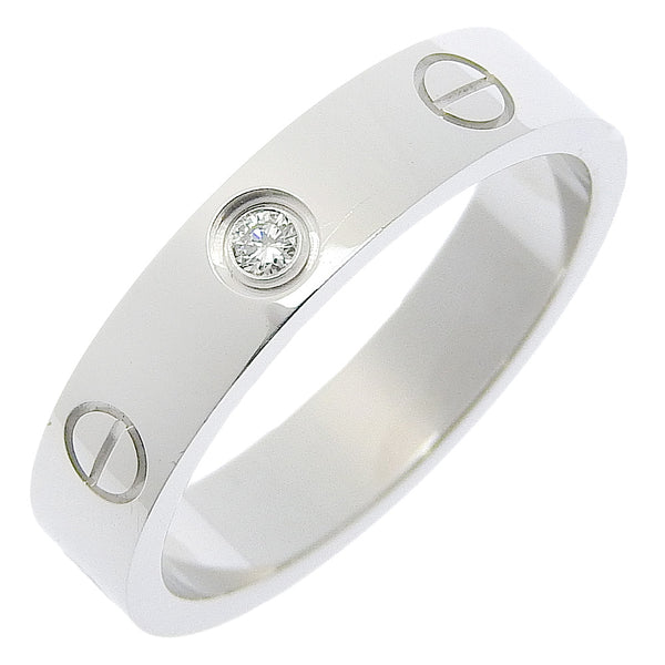 [Cartier] Cartier Love Ring No. 10.5 Ring 1P diamond 18KWhite Gold Approximately 4.7g Love Ring Ladies A Rank