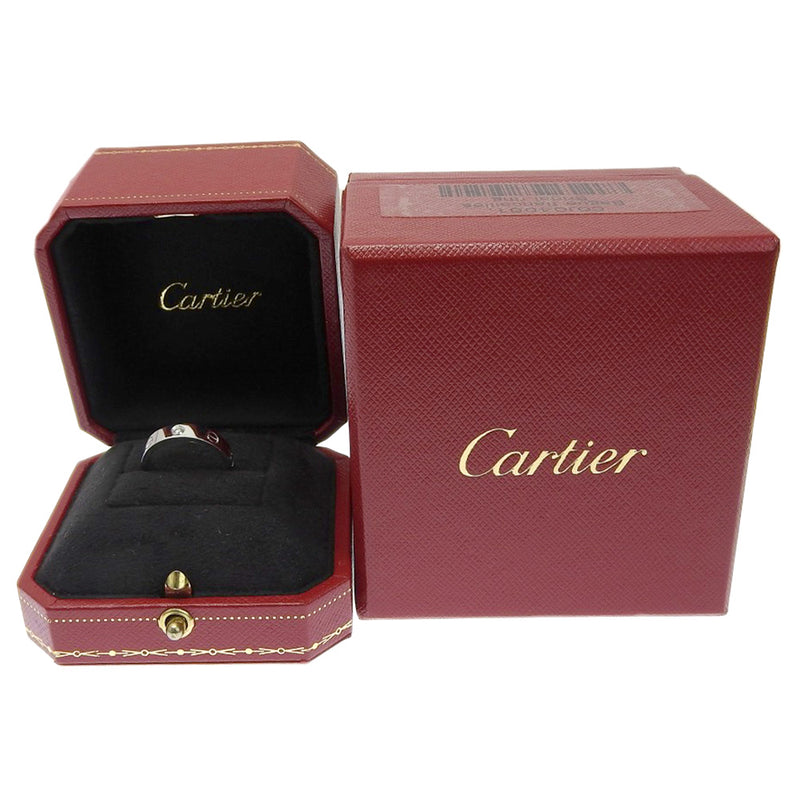 【CARTIER】カルティエ
 ラブリング 10.5号 リング・指輪
 1Pダイヤ K18ホワイトゴールド 約4.7g Love Ring レディースAランク