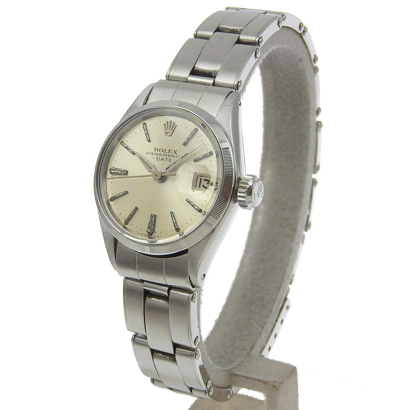 [ROLEX] Rolex Date Watch Oyster Purpetual Cal.1160 Stainless Steel Mechanical Automatic SilverDial Date Ladies