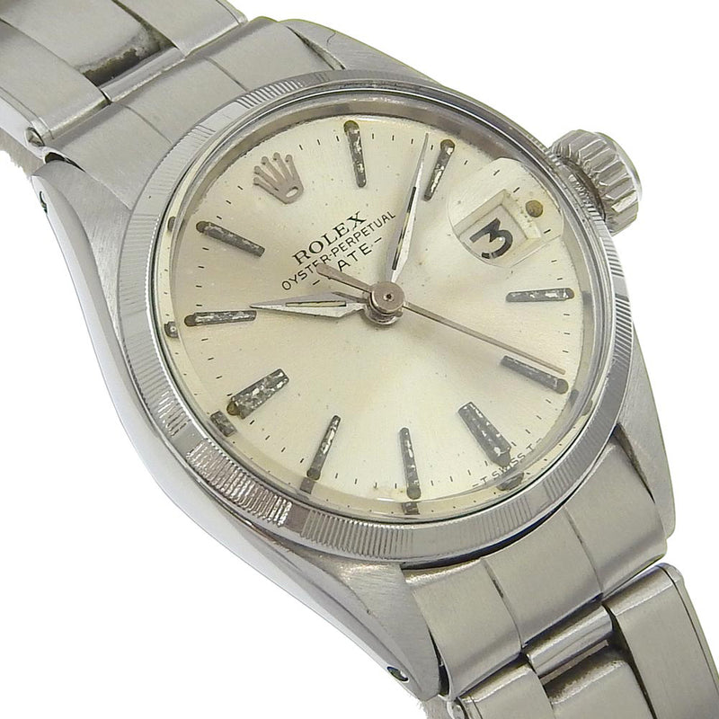 [ROLEX] Rolex Date Watch Oyster Purpetual Cal.1160 Stainless Steel Mechanical Automatic SilverDial Date Ladies