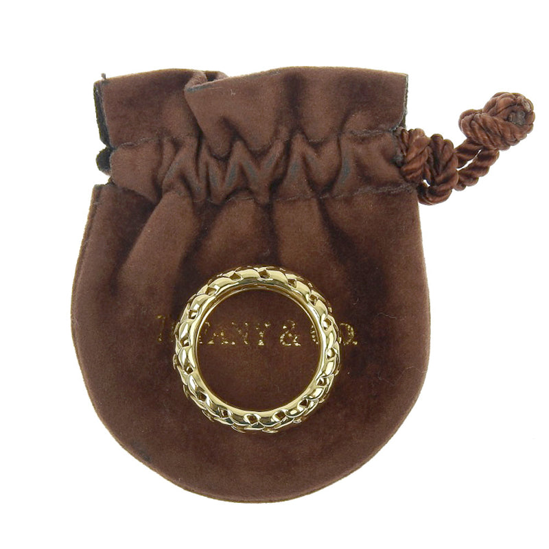 ティファニー ミネヴァリー リング 11.5号 750YG 新品仕上げ済 TIFFANY【11188】 ティファニー Tiffany \u0026 Co. リング ミネヴァリー メッシュ K18YG 11.5号 中古