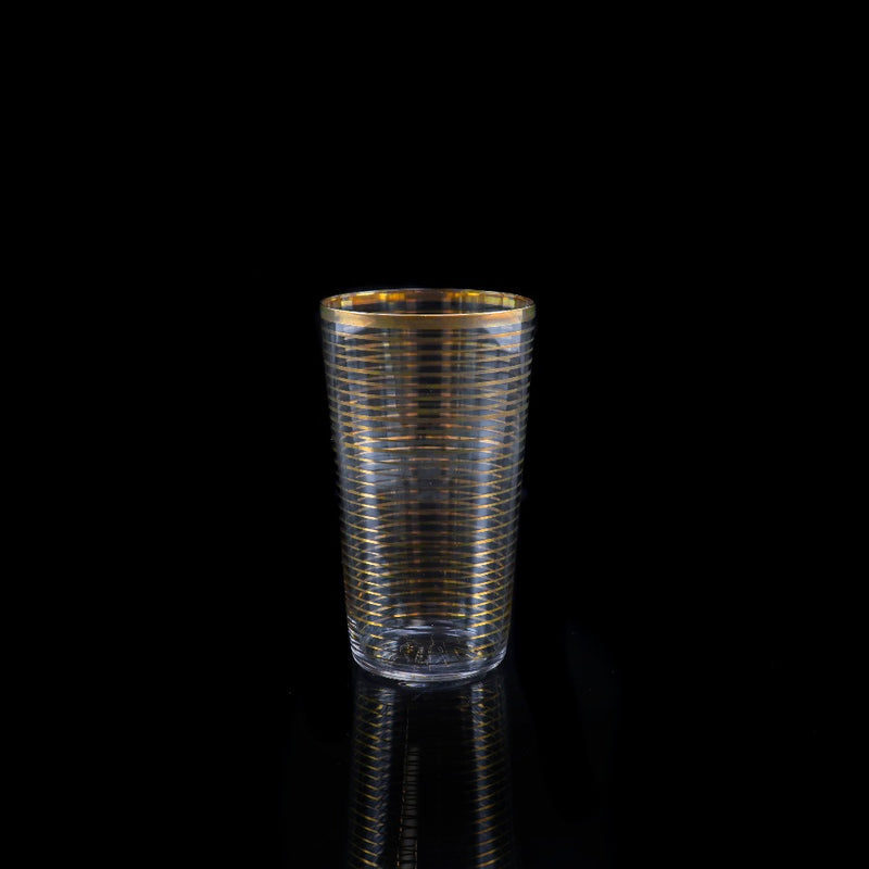 [Baccarat] Baccarat Old Baccarat Gold Lined Glasses 6 Guests Tableware