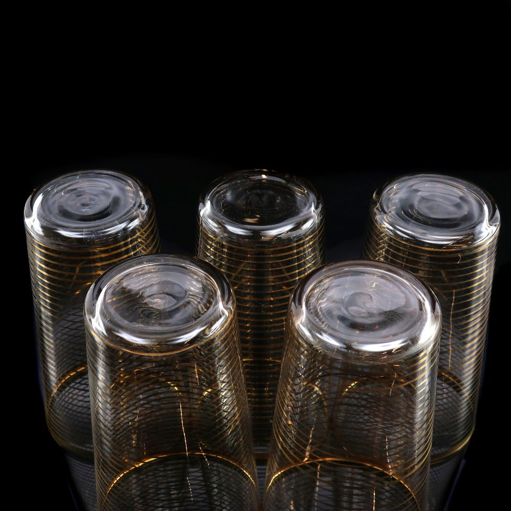 Baccarat】バカラ オールドバカラ 金線文グラス 5客 食器 – NISHIKINO