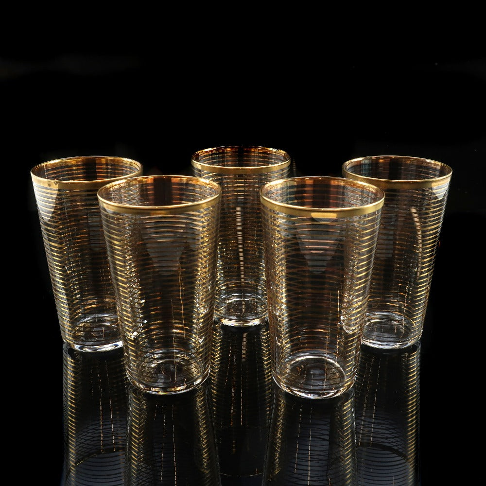 Baccarat】バカラ オールドバカラ 金線文グラス 5客 食器 – NISHIKINO