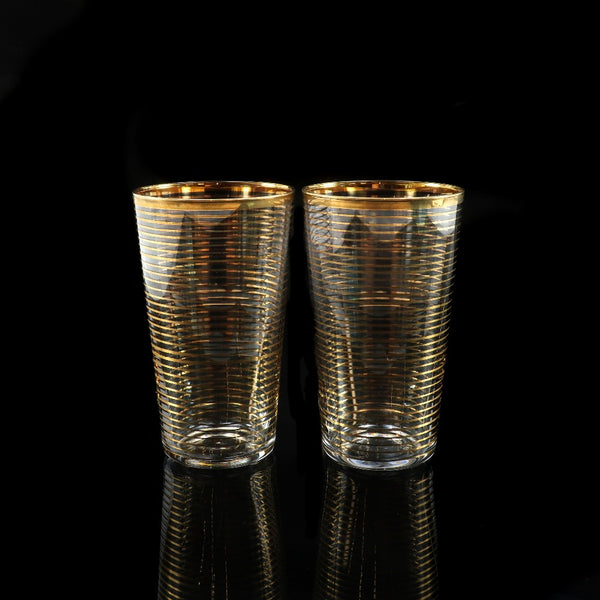 [Baccarat] Baccarat Old Baccarat Gold Lined Glass 2 Guests Tableware