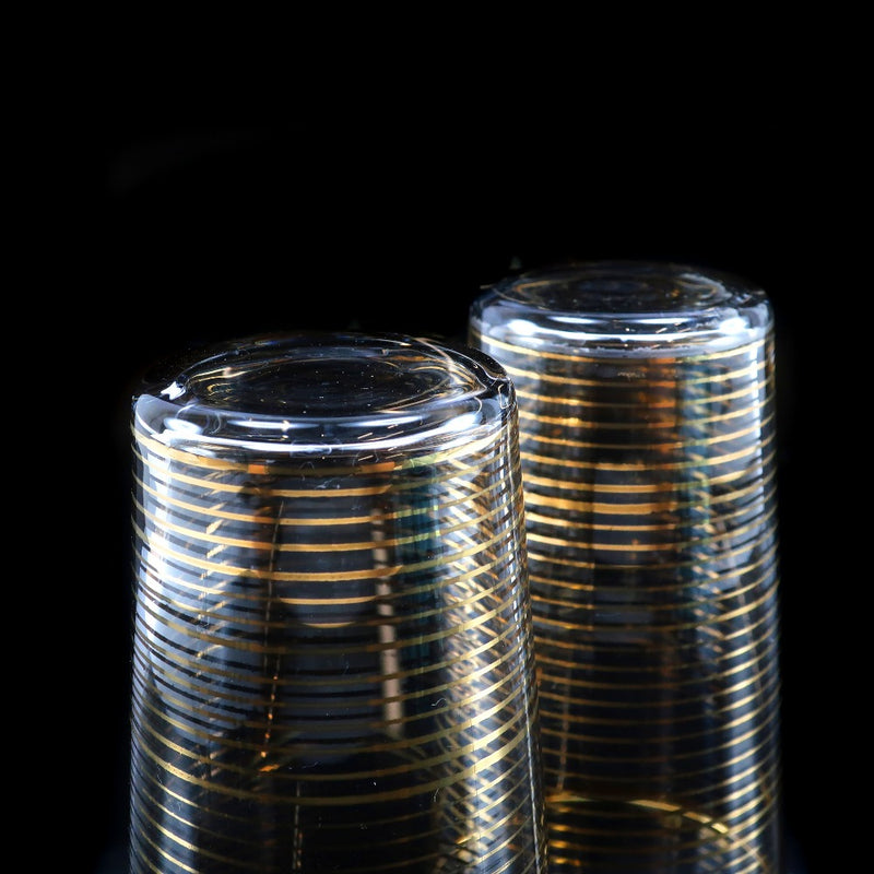 [Baccarat] Baccarat Old Baccarat Gold Lined Glass 2 Guests Tableware