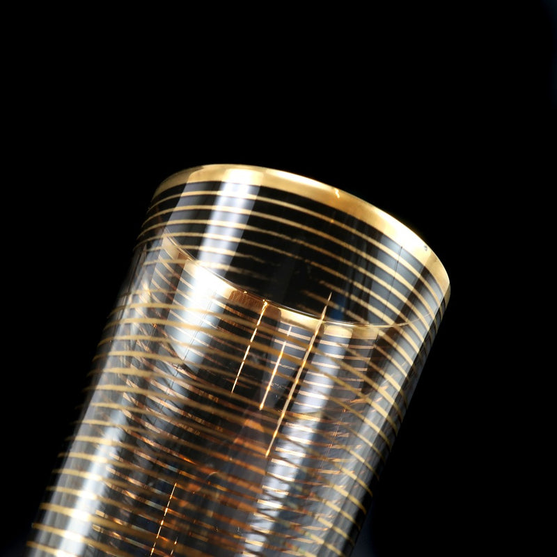 [Baccarat] Baccarat Old Baccarat Gold Lined Glass 2 Guests Tableware