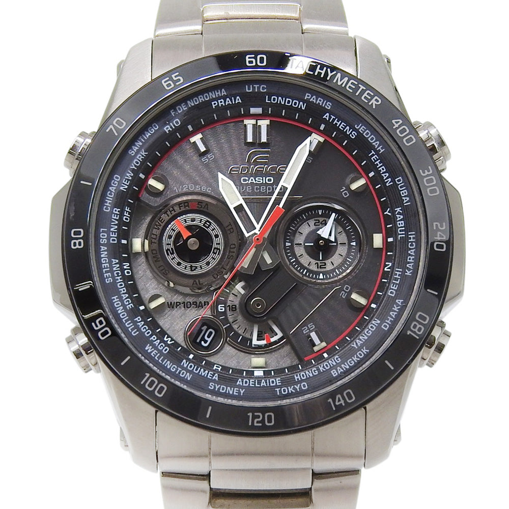 美品　EQW-M1000D 電波ソーラー カシオ　タフソーラー エディフィス CASIO】カシオ エディフィス 腕時計 EQW-M1000D タフソーラー電波時計