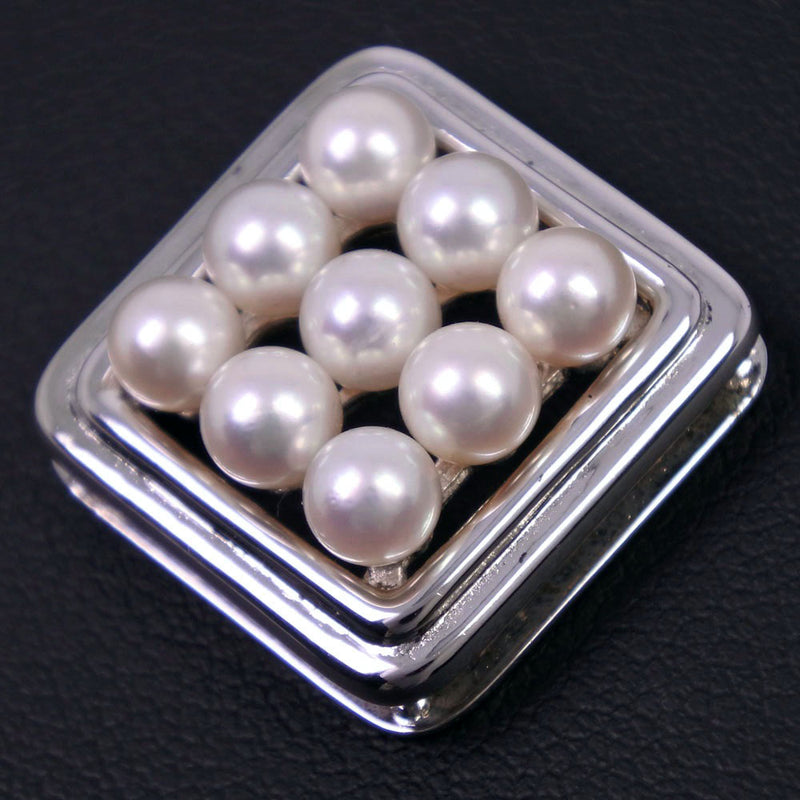 [TASAKI] Tasaki Pearl 4mm Silver x Pearl Ladies Pendant Top A Rank