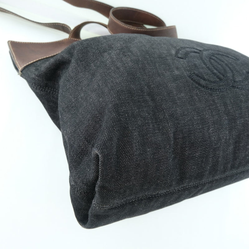 [Chanel] Chanel Tote Bag X Denim Black Ladies Tote Bag Bag