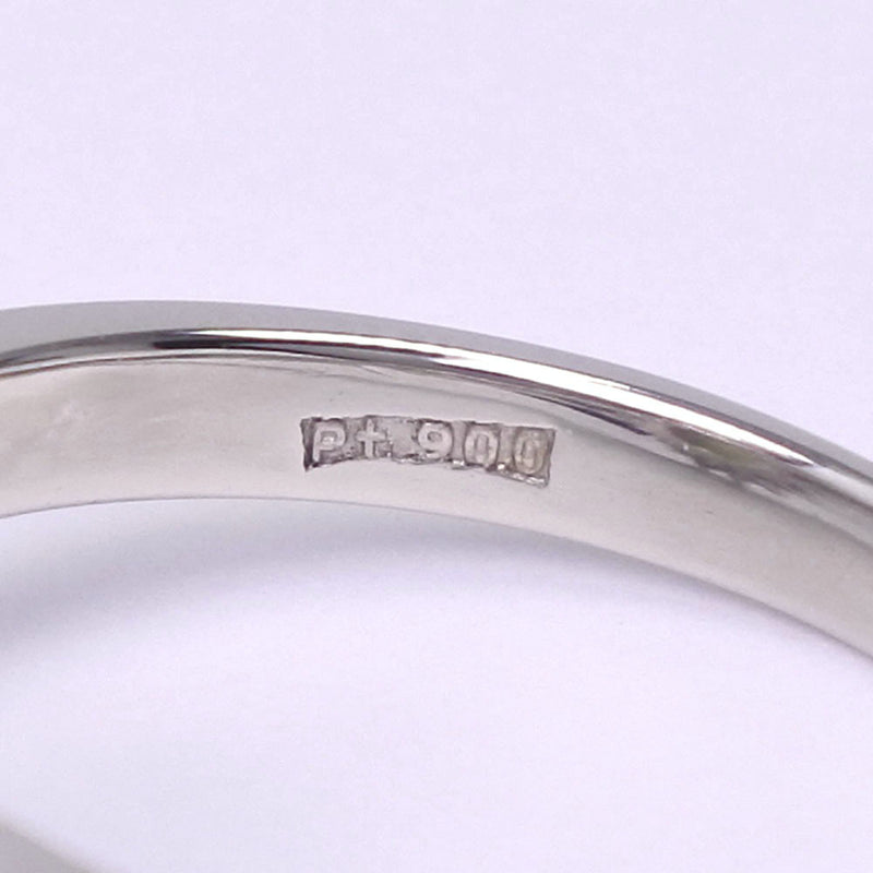 リング・指輪
 Pt900プラチナ×クリソベリルキャッツアイ×ダイヤモンド 10号 3.93/0.70刻印 ユニセックス