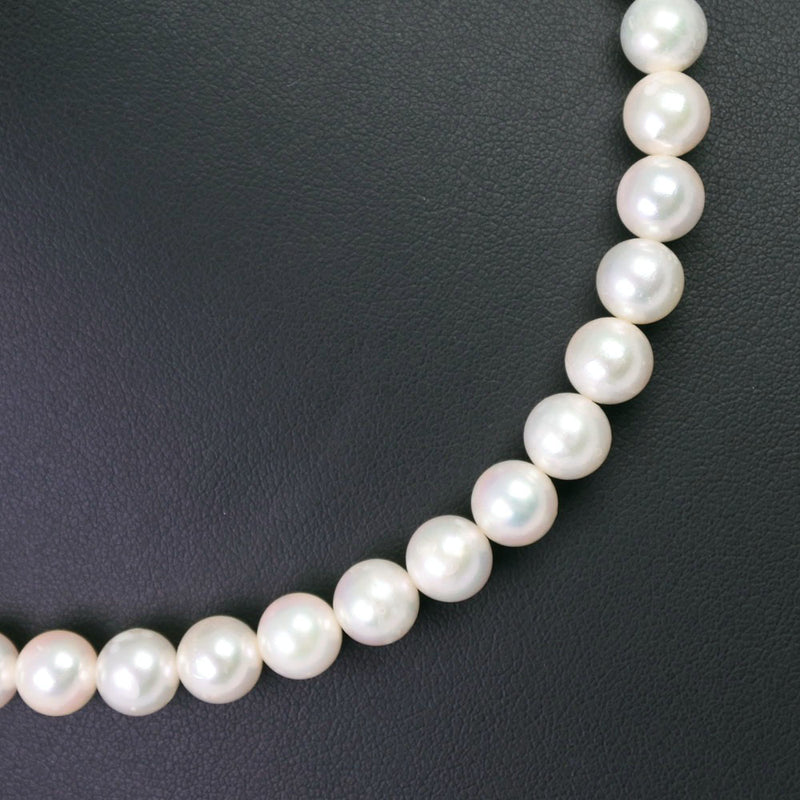 真珠 ネックレス
 イヤリング 2点セット7~7.5ｍｍ パール×K14ホワイトゴールド×シルバー Pearl レディース
