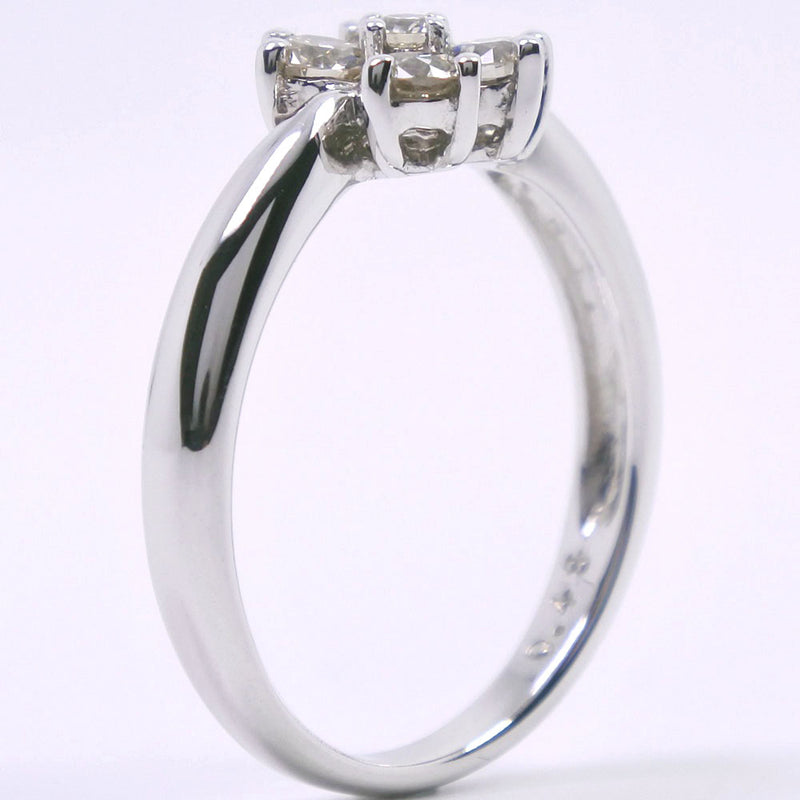 天然 ダイヤモンド リング 指輪 ピースマーク K18 YG 刻印有 18金-