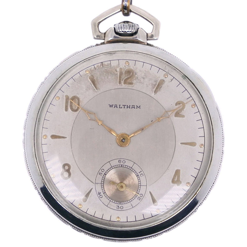 【WALTHAM】ウォルサム
 懐中時計
 ステンレススチール 手巻き ユニセックス 懐中時計