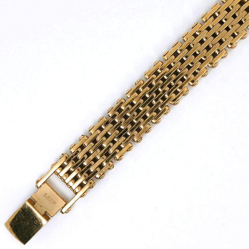 【SEIKO】セイコー
 エクセリーヌ 7320-6490 金メッキ クオーツ アナログ表示 レディース シルバー文字盤 腕時計