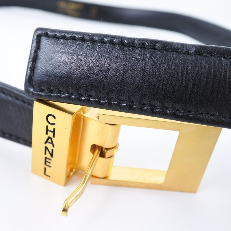 CHANEL] Chanel 97p belt Calf Black Ladies Belt A-rank – KYOTO NISHIKINO