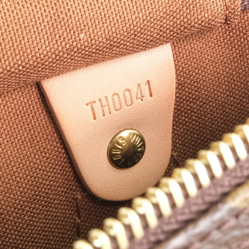 [Louis Vuitton] Louis Vuitton Speedy 30（限制为2001）会标涂鸦M92195手袋会标帆布aljan茶Th0041刻有女性手提包A+等级