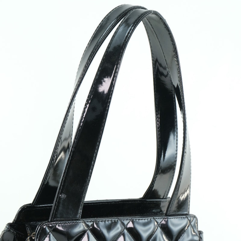 [Chanel] Chanel Coco Mark Bolmel de esmalte Black Ladies Handbag