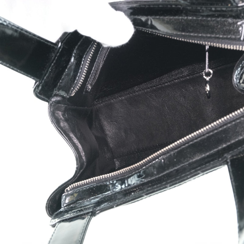[Chanel] Chanel Coco Mark Bolmel de esmalte Black Ladies Handbag