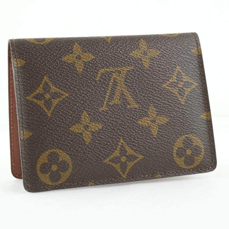 [Louis Vuitton] Luis Vuitton Card Case Pass Case Monogram Canvas Tea 874A2 grabado unisex pase caso A-rank