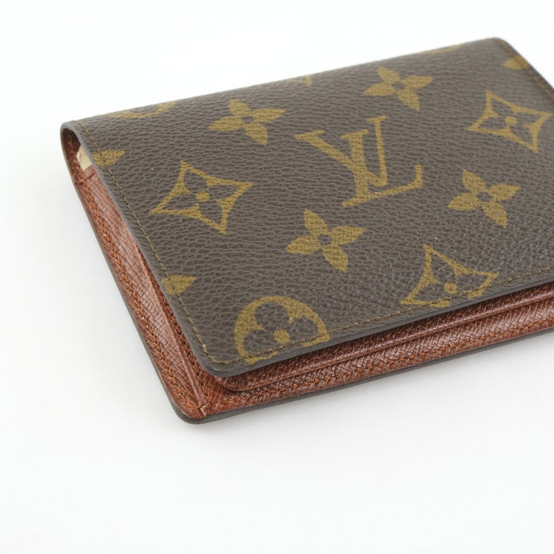 [Louis Vuitton] Luis Vuitton Card Case Pass Case Monogram Canvas Tea 874A2 grabado unisex pase caso A-rank