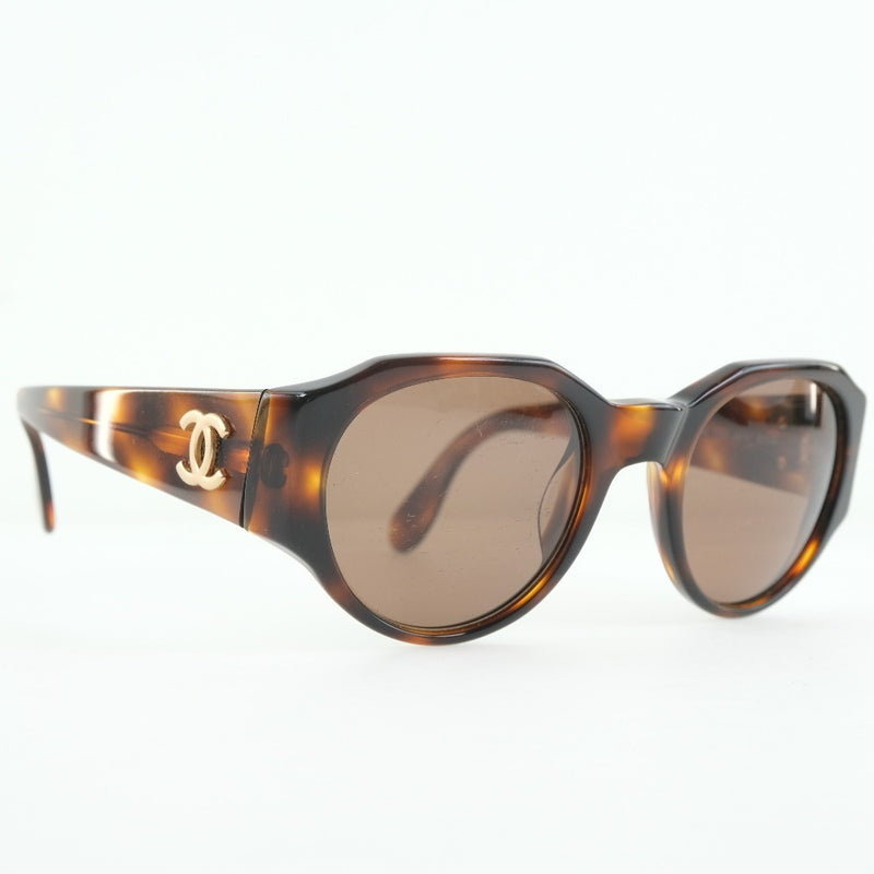 [CHANEL] Chanel Coco Mark 01451 91235 Sunglasses Plastic Tea Ladies Sunglasses
