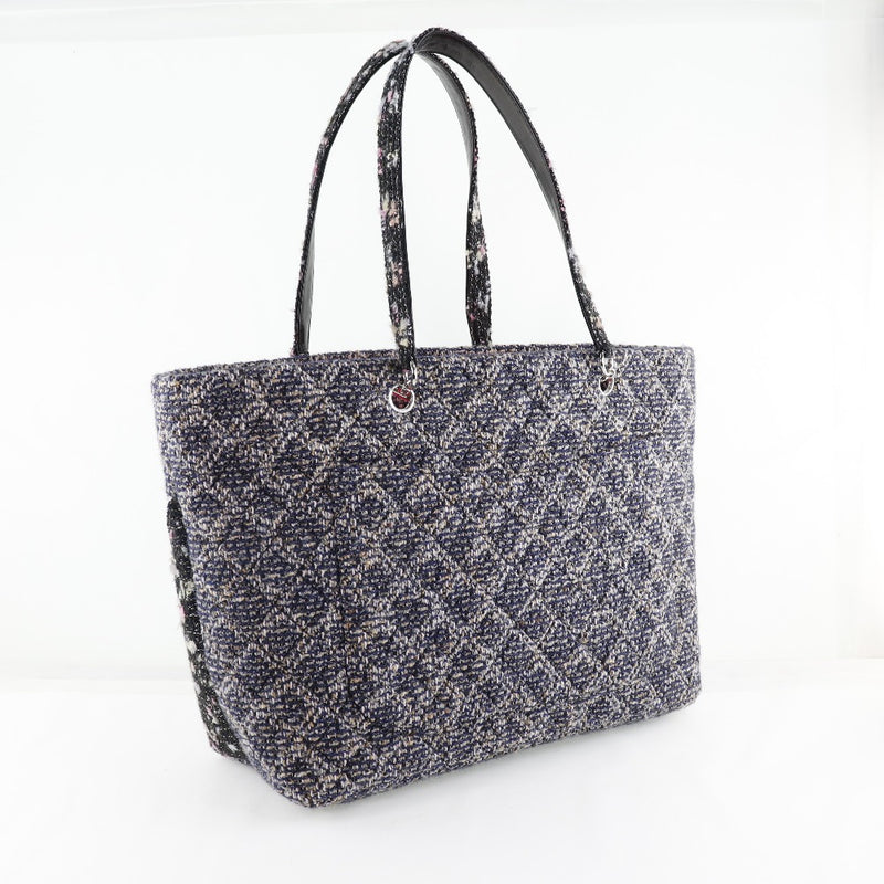 [Chanel] Chanel Cambon Tote Bag Tweed x Leather Ladies Tote Bag A Rank