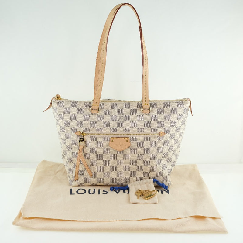[Louis Vuitton] Louis Vuitton Jenna PM N44039 토트 백 Damier Zul Canvas White Ladies Tote Bag S Rank