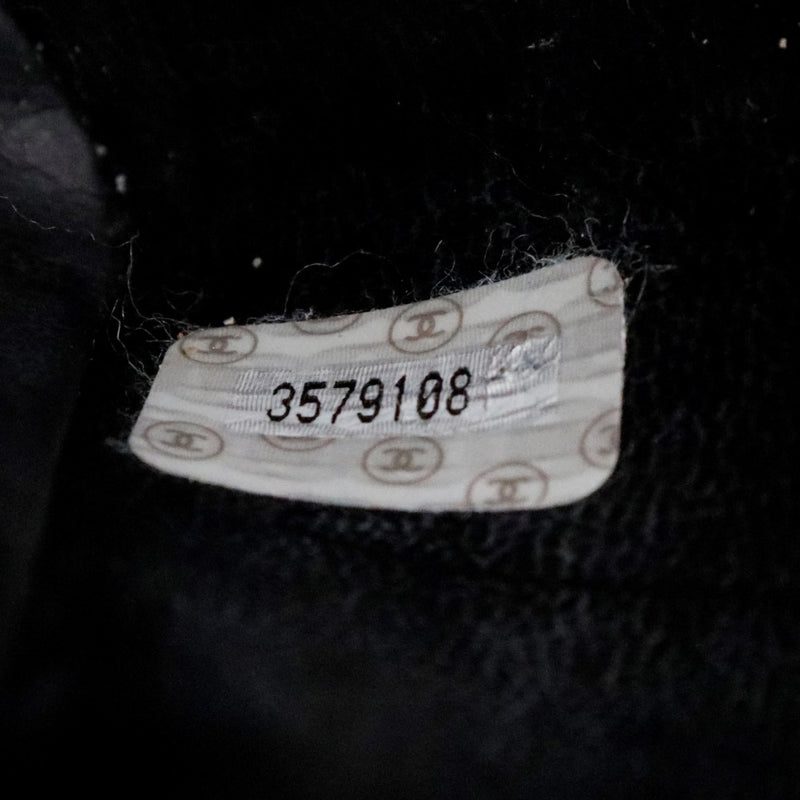 [香奈儿]香奈儿徽标Matrasse A05943波士顿袋装小牛黑色女士波士顿袋