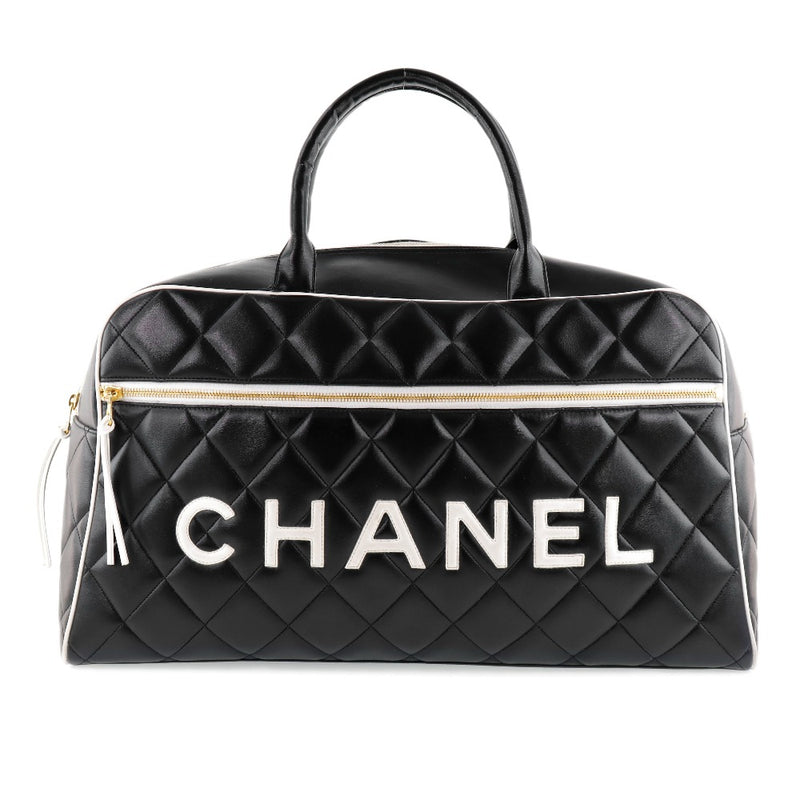 CHANEL] Chanel Logo Matrasse A05943 Boston bag Calf Black Ladies Boston Bag  – KYOTO NISHIKINO