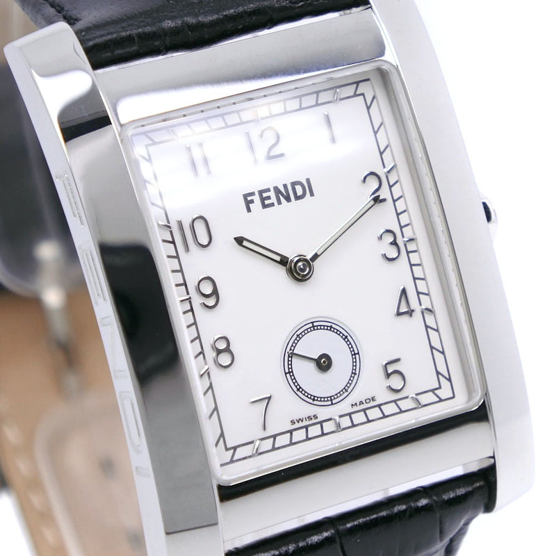 FENDI] Fendi Oloroji 7000g Stainless steel x leather quartz analog