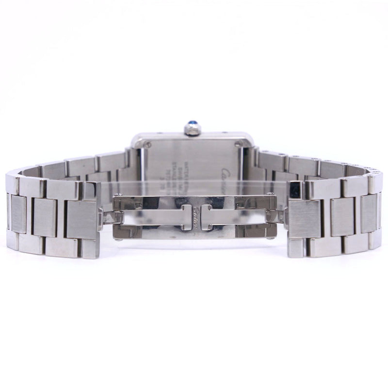 【CARTIER】カルティエ
 タンクソロSM W5200013 腕時計
 ステンレススチール クオーツ アナログ表示 レディース シルバー文字盤 腕時計