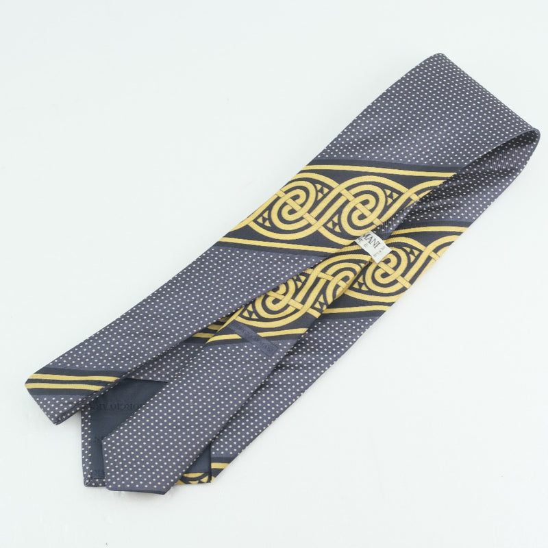 [Armani] Giorgio Arman Dot Nectai Silk Navy Men 's Tie S Rank