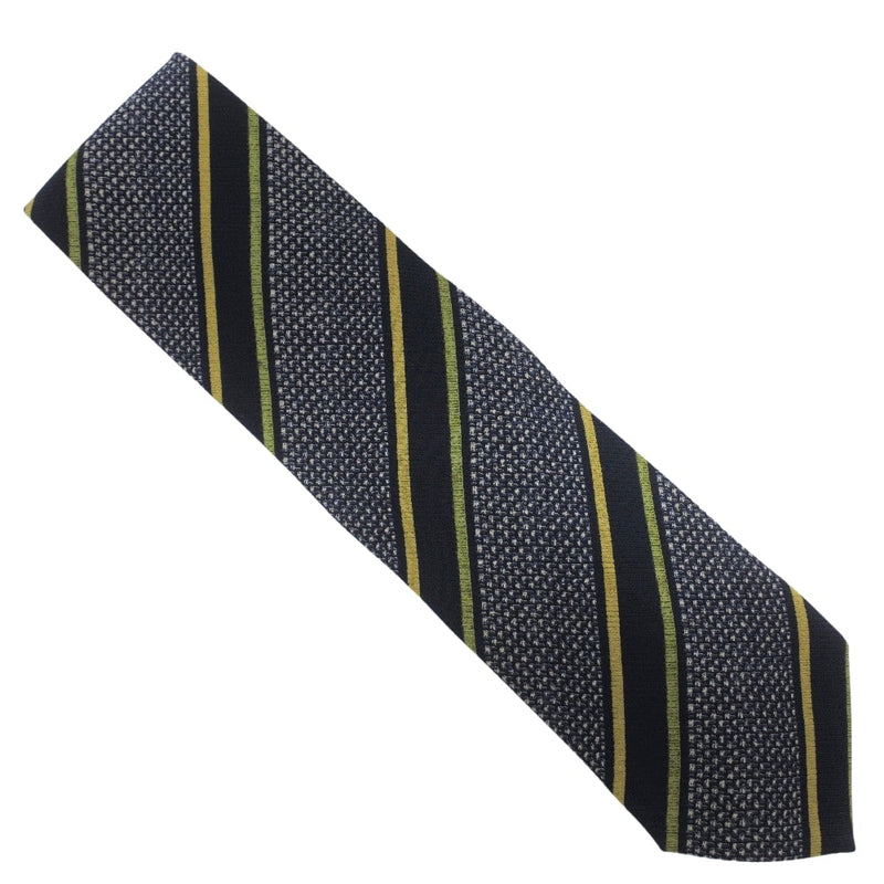 [Armani] Giorgio Arman Stripe Tie Silk Navy Men 's Tie S Rank