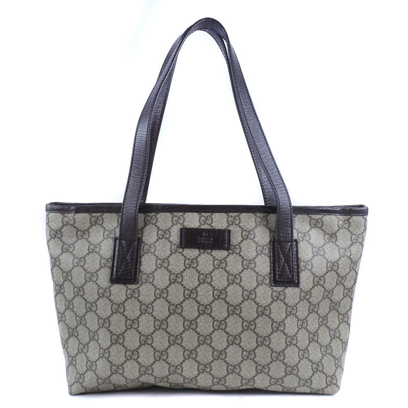 [GUCCI] Gucci 181086 Handbag GG Sprem Canvas Tea Unisex Handbag A-Rank