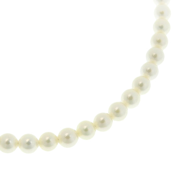 4mm4mm K18 옐로우 골드 X 진주 여성 목걸이 A+순위