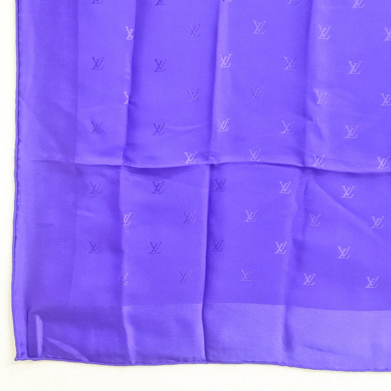 [LOUIS VUITTON] Louis Vuitton Skills Silk Purple Ladies Scarf A+Rank