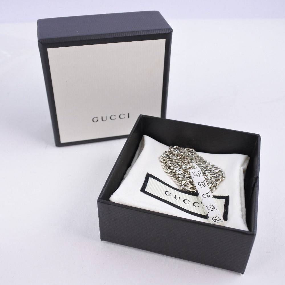 GUCCIグッチ GUCCI グッチ シルバー ゴースト ネックレス 455314