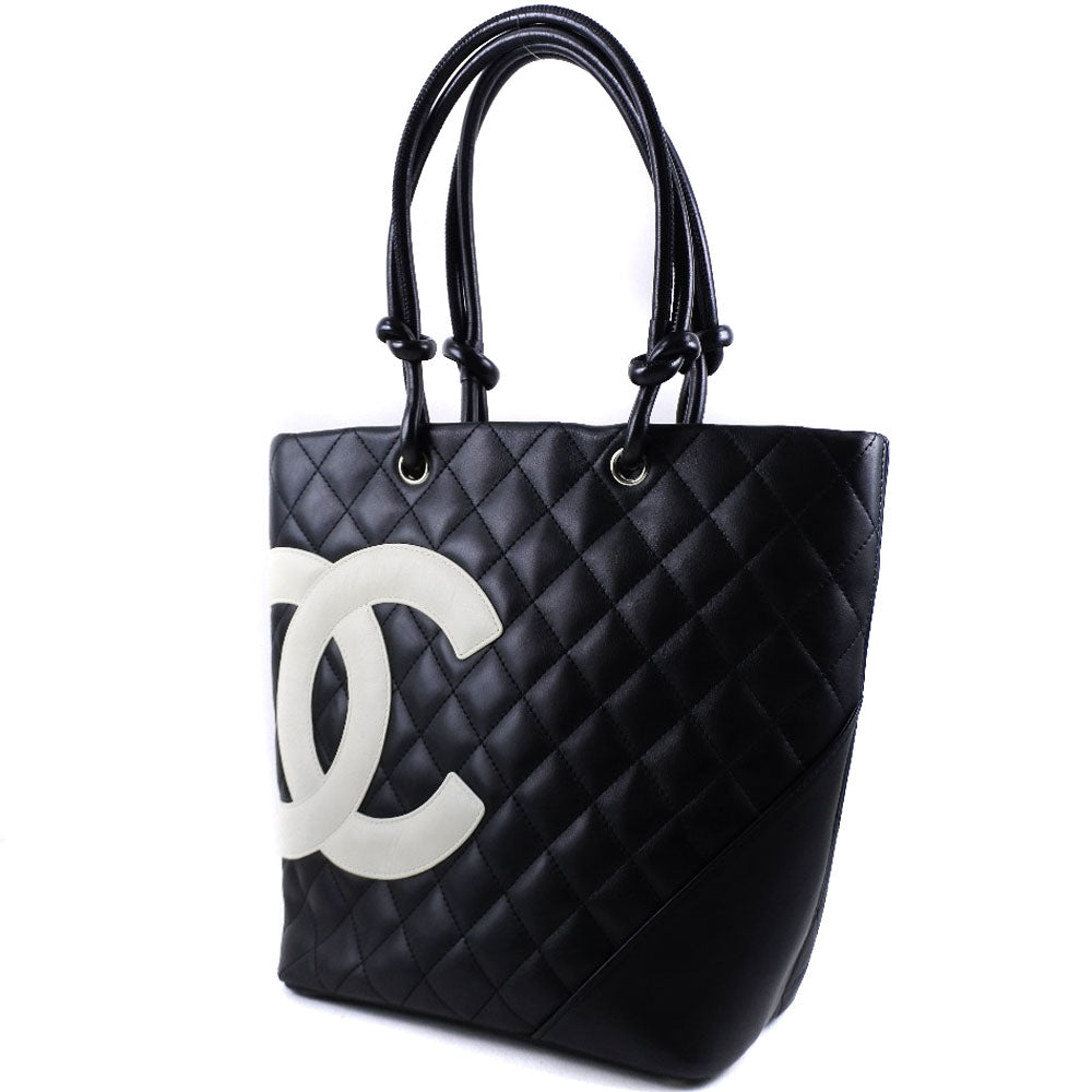 CHANEL】シャネル カンボンライン A25167 ハンドバッグ レザー 黒