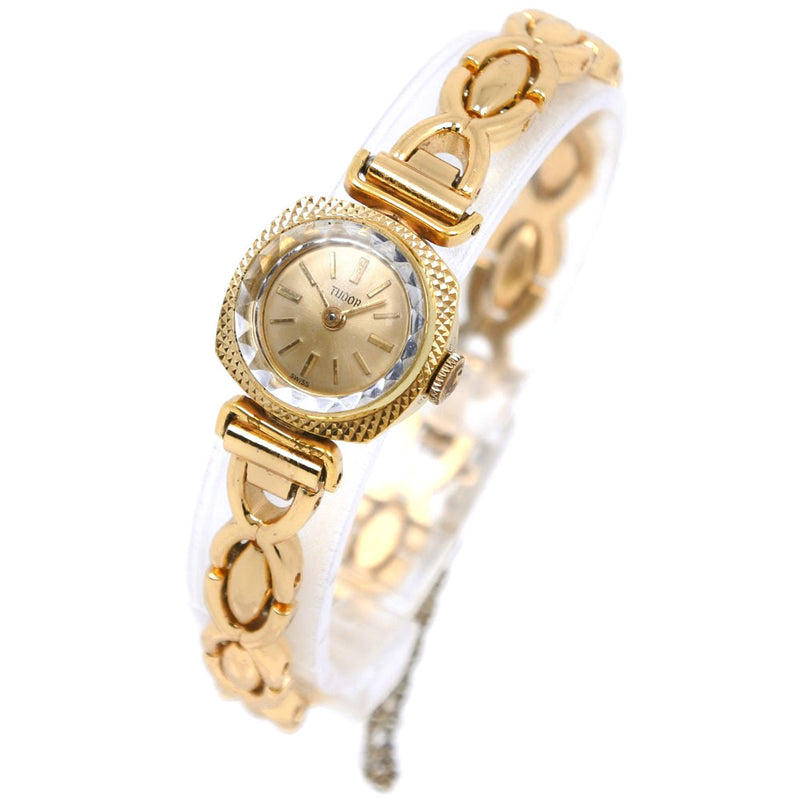 [Tudor] Toodle Cal.2411金色镀金X不锈钢手 - 纽带模拟显示女士的金表手表