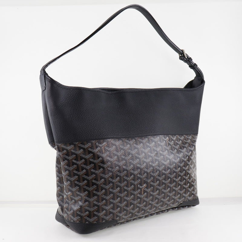 [GOYARD] Goyal Glenadin Shoulder Bag PVC x Leather Black Unisex Shoulder Bag A-Rank