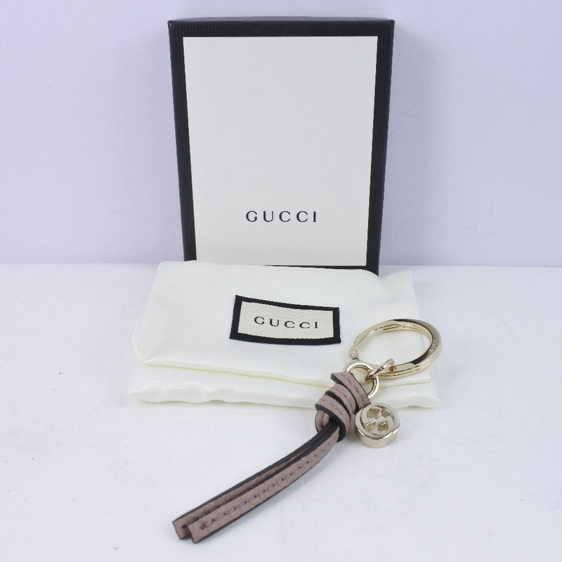 [GUCCI] Gucci Interlocking 324403 Keychain Leather Unisex Keychain A+Rank