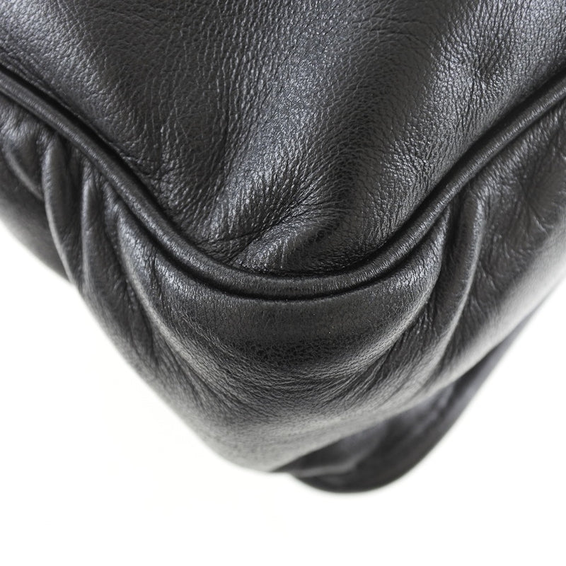 [Loewe] Loewe 2way Hommay Handbag de cuero de cuero negro Bolso de mujeres un rango