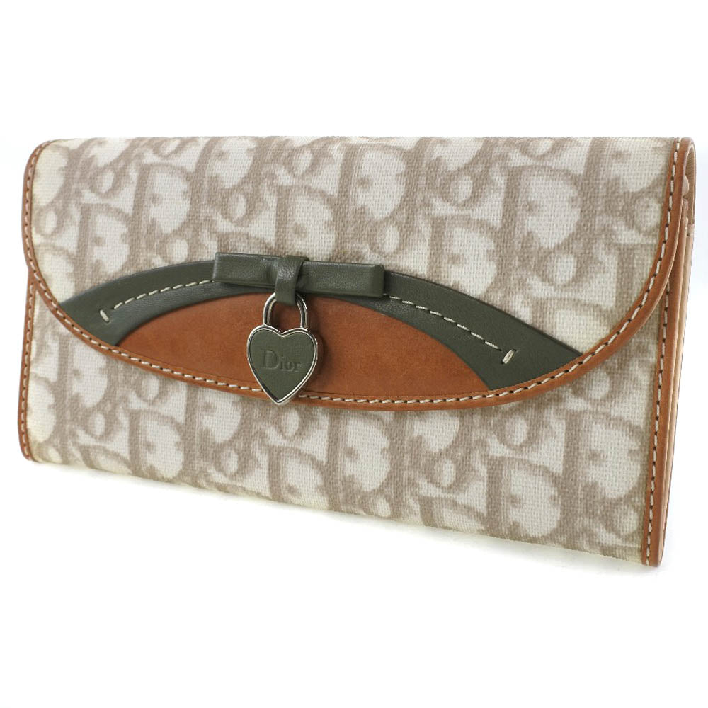 Dior】クリスチャンディオール トロッター LCE43016 長財布 PVC×レザー