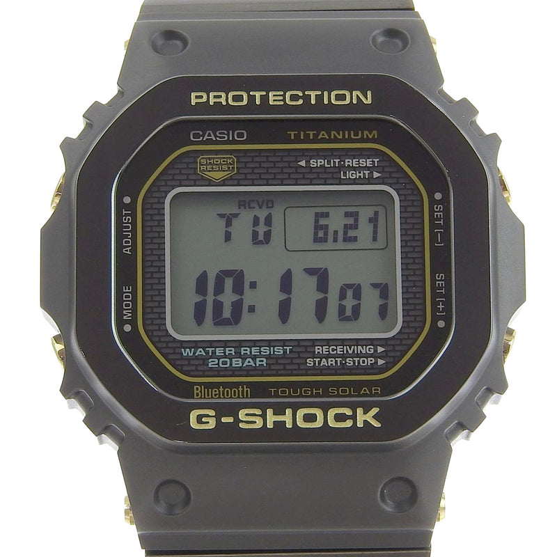 [casio] Casio G-shock Origin（G-Shock Origin）GMW-B5000TB-1JR钛Quartz Digital Display显示男士黑色拨号A+等级