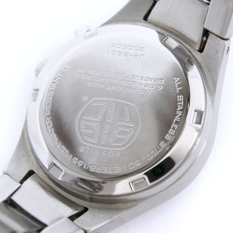 【FOSSIL】フォッシル
 JR-8631 ステンレススチール クオーツ アナログ表示 レディース 黒文字盤 腕時計