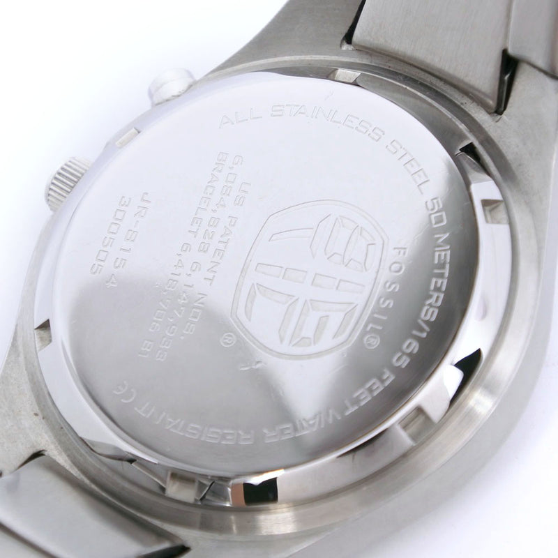 【FOSSIL】フォッシル
 JR-8154 ステンレススチール クオーツ アナログ表示 メンズ 赤文字盤 腕時計
A-ランク