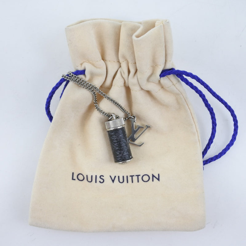 [Japan Used Necklace]Louis Vuitton M63641//Colier Charms Monogram Eclipse  Fash